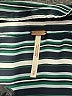 Free People 100% Polyester Stripes Green Long Sleeve Blouse Size S - photo 7