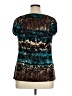 Perseption Concept Teal Short Sleeve Blouse Size XL - photo 2