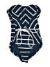 Seafolly Chevron-herringbone Blue One Piece Swimsuit Size XXS (estimated) - photo 1