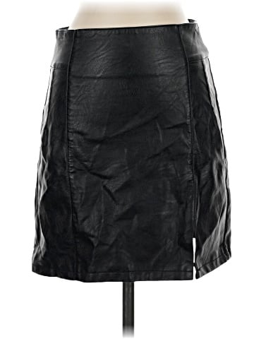 Topshop Faux Leather Skirt (view 1)