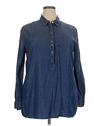 Ann Taylor LOFT Long Sleeve Blouse (view 1)