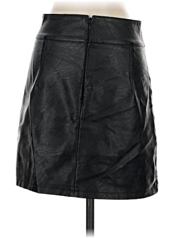 Topshop Faux Leather Skirt (view 2)