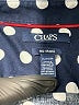 Chaps Polka Dots Blue 3/4 Sleeve Button-Down Shirt Size XL - photo 7