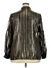 Alfani 100% Polyester Metallic Silver Long Sleeve Blouse Size 2X - photo 2