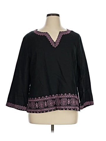 Carole Little 3/4 Sleeve Blouse (view 1)