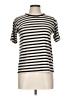Erika Stripes Ivory Short Sleeve Turtleneck Size L (estimated) - photo 1