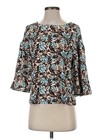 Elizabeth and James 3/4 Sleeve Blouse (view 1)