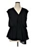 Worthington 100% Polyester Black Sleeveless Blouse Size XL - photo 1
