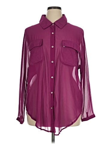 Allegra K Long Sleeve Blouse (view 1)
