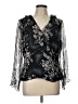 Worthington Black Long Sleeve Blouse Size L - photo 1