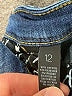 Inc Denim Solid Blue Jeans Size 12 - photo 8