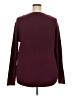 St. John's Bay Chevron-herringbone Burgundy Pullover Sweater Size XXL - photo 2