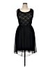 Enfocus Stars Black Cocktail Dress Size 14w - photo 1