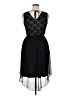 Enfocus Stars Black Cocktail Dress Size 14w - photo 2