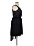 Enfocus Stars Black Cocktail Dress Size 14w - photo 4