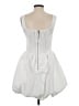 Aqua 100% Polyester White Cocktail Dress Size XS - photo 2