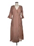 Hayden 100% Polyester Print Brown Casual Dress Size M - photo 1