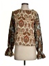 Zara Brown Long Sleeve Blouse Size S - photo 1