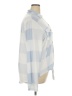 New York Laundry Checkered-gingham Blue Long Sleeve Blouse Size 2X - photo 4