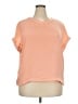 Worthington 100% Polyester Orange Short Sleeve Top Size XXL - photo 1
