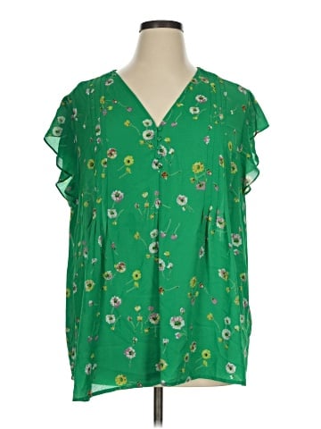 Cynthia Rowley TJX Short Sleeve Blouse (view 1)