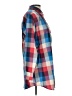 Columbia 100% Polyester Plaid Blue Long Sleeve Blouse Size L - photo 4