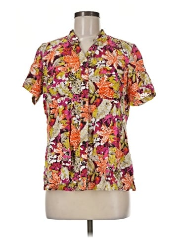 Christopher & Banks Short Sleeve Blouse (view 1)