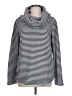 Tommy Hilfiger Stripes Silver Turtleneck Sweater Size L - photo 1
