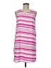 Everly 100% Polyester Stripes Pink Casual Dress Size M - photo 1