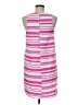 Everly 100% Polyester Stripes Pink Casual Dress Size M - photo 2