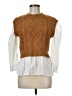 Elan 100% Acrylic Brown Sweater Vest Size M - photo 1