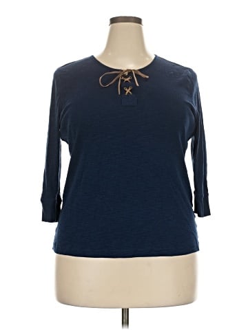 Chaps 3/4 Sleeve Top (view 1)