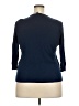Chaps 100% Cotton Blue 3/4 Sleeve Top Size 2X - photo 2