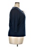 Chaps 100% Cotton Blue 3/4 Sleeve Top Size 2X - photo 4