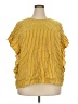 ELOQUII Yellow Short Sleeve Blouse Size 20 - photo 1
