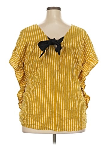 ELOQUII Short Sleeve Blouse (view 2)