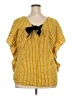 ELOQUII Yellow Short Sleeve Blouse Size 20 - photo 2