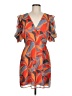 Adelyn Rae 100% Polyester Print Orange Cocktail Dress Size M - photo 1