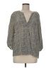 Joie 100% Silk Gray 3/4 Sleeve Silk Top Size M - photo 1