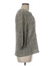 Joie 100% Silk Gray 3/4 Sleeve Silk Top Size M - photo 4
