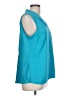 Zozo 100% Polyester Teal Sleeveless Blouse Size L - photo 4