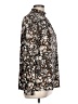 Anne Klein Floral Silver Long Sleeve Blouse Size L - photo 4