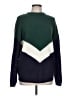 Planet Gold Chevron-herringbone Green Pullover Sweater Size L - photo 1