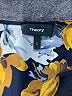 Theory 100% Silk Floral Black Short Sleeve Silk Top Size S - photo 7