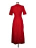 Zara Solid Red Casual Dress Size M - photo 2