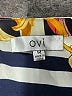 OVI 100% Polyester Print Yellow Long Sleeve Blouse Size M - photo 4