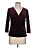 Jonden Burgundy 3/4 Sleeve Top Size L - photo 1