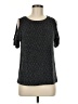 Eight Sixty Black Short Sleeve Top Size M - photo 1