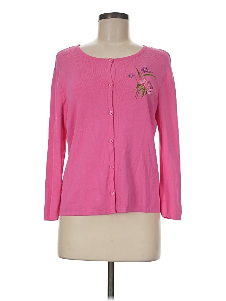 Pre-owned Studio 1 Cardigan Sweater In Pink