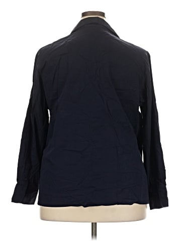 Lauren by Ralph Lauren 3/4 Sleeve Button-Down Shirt (view 2)
